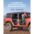 thumbnail image 2 of VEVOR Tube Doors, 4-Door, Compatible with 2021-2026 Ford Bronco (Excluding Bronco Sport), Steel Off Road Front & Rear Tubular Half Doors, 2 of 9