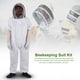 thumbnail image 2 of Traje de apicultura Equipo de protección profesional contra abejas con guantes largos y capucha de velo para apicultor - Blanco (L) JAMW Sencillez, 2 of 5