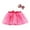 Pink, variant on Zwiiyzr 2-8T Toddler Baby Girls Layered Tulle Tutu Princess Ballet Dress Cute Star Net Yarn Skirt Multi-Color Skirt Bow Hairpin Suit Pink