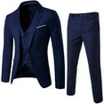 thumbnail image 1 of Men‘S Suit Slim 3-Piece Suit R Business Wedding Party Jacket Vest & Pants, 1 of 5