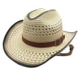 thumbnail image 4 of LIUYUNNN Woven Hats for Women Classic Cowboy Hat Western Headwear Outdoor Riding, One Size, 4 of 4