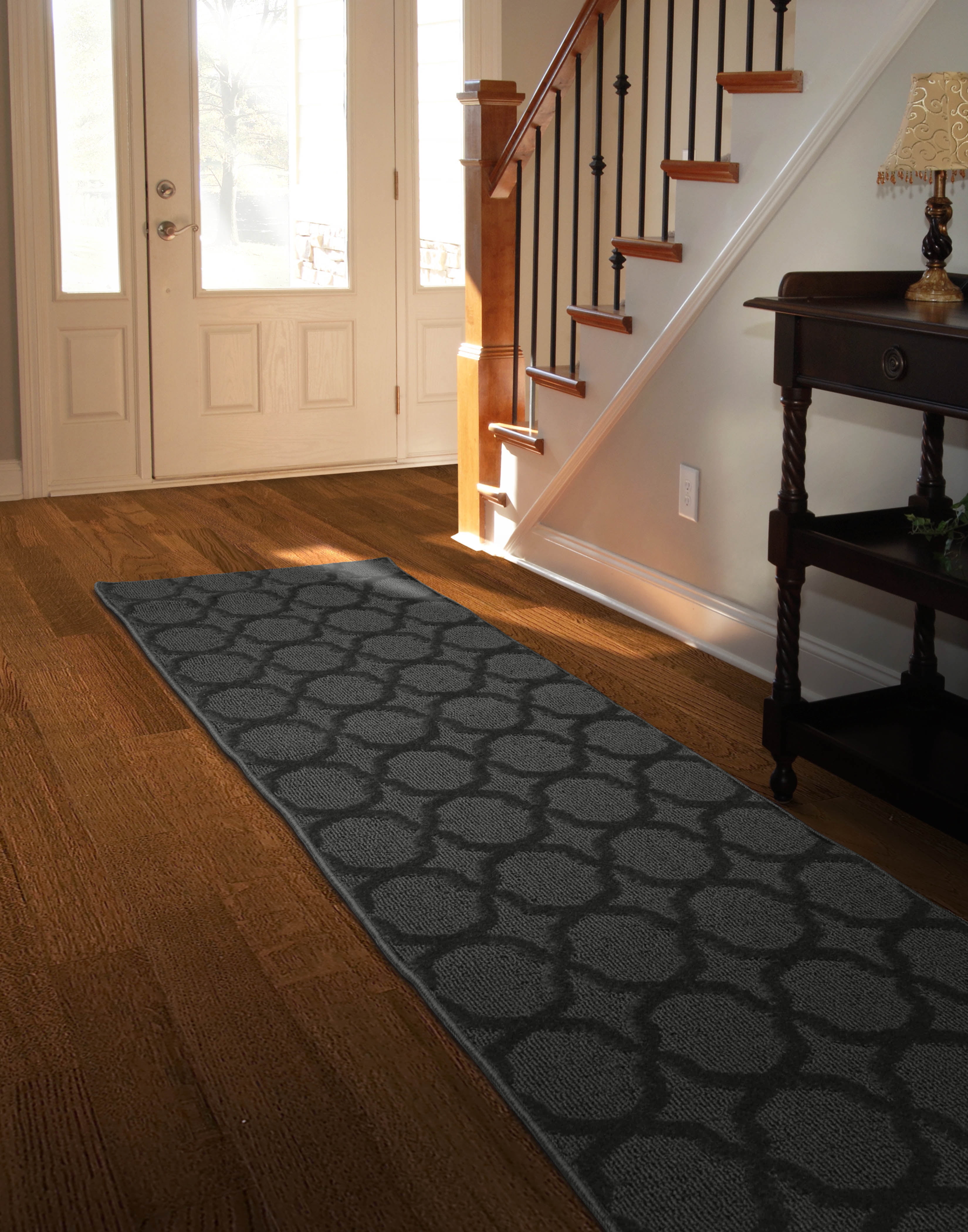 Garland Rug Sparta Cinder Gray Indoor Runner Rug, 3' x 12'