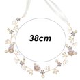 thumbnail image 2 of Piezas nupciales de cristal para novias, accesorios para el cabello de boda, banda de novia, piezas de pelo de perlas para mujeres, 2 of 6