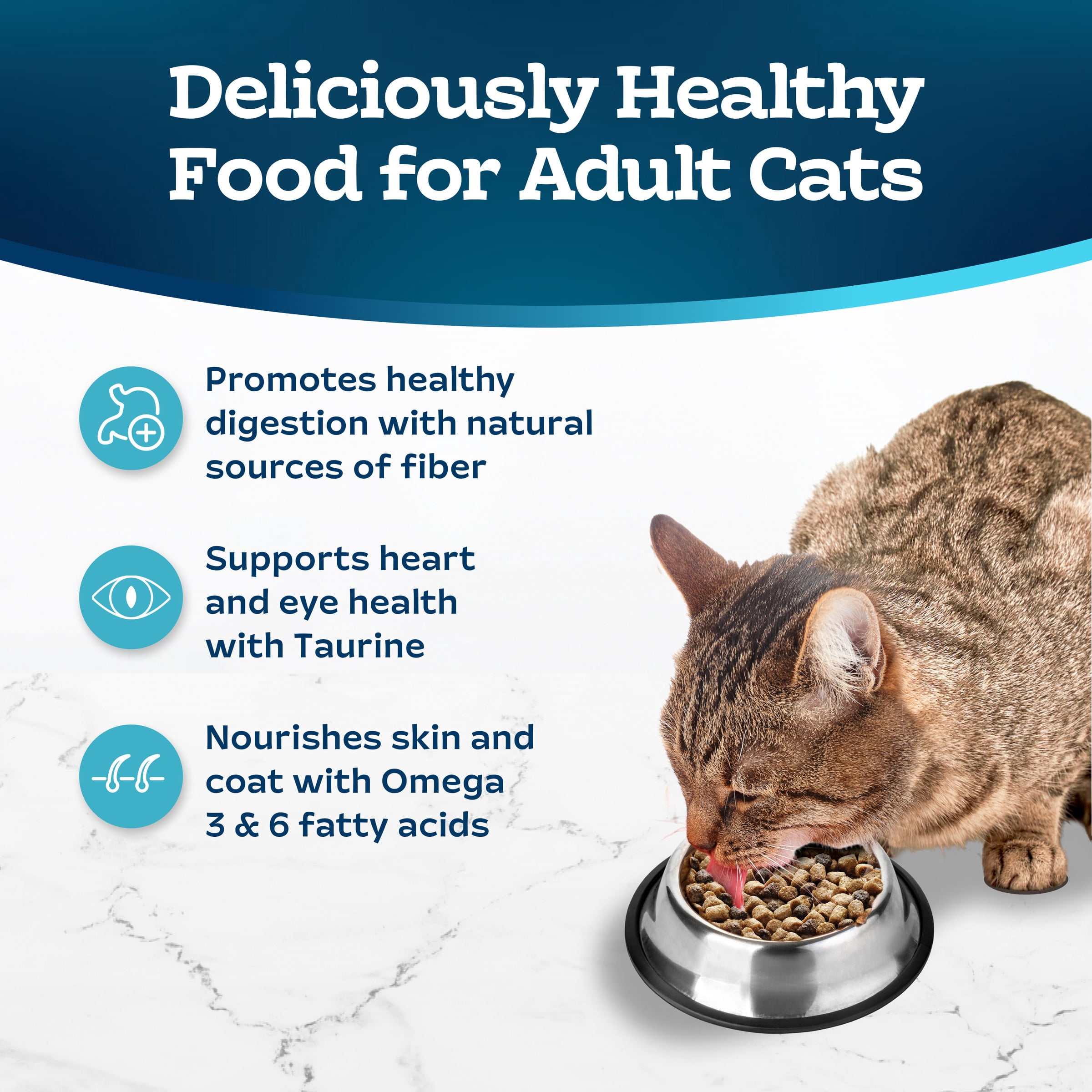 Blue Buffalo Tastefuls Dry Cat Food, Multi-Cat, Chicken and Turkey, 15-lb. Bag