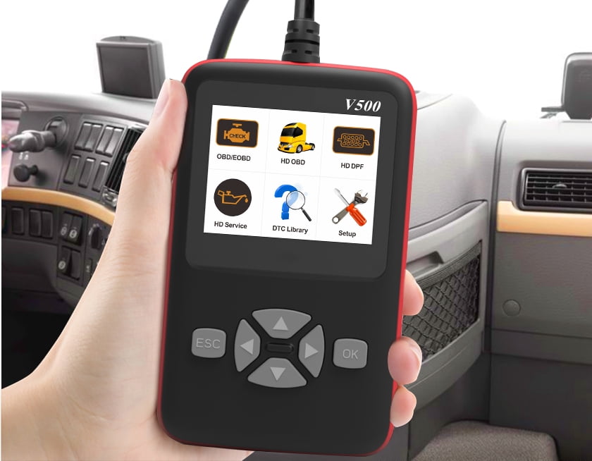 Car OBD2 Scanner V500 – Engine Fault Code Reader, Battery Voltage Test – Bamir Online Store