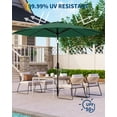 thumbnail image 4 of 9ft LED Lighted Patio Umbrella, Outdoor Market Umbrella with Crank Lift & 8 Ribs for Garden, Deck & Poolside, 4 of 6