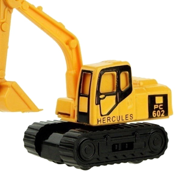 fastboy Bonrich Véhicule de Construction en Alliage Plastique Modèle de Camion d'Ingénierie Jouet Classique pour Enfants Jaune et Noir 3*4.3*3.5cm 1Ensemble