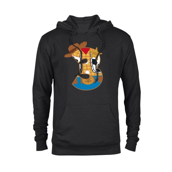 Disney and Pixar’s Toy Story Third Birthday 3 Years Old - Pullover Hoodie for Adults - Customized-Black