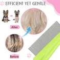 thumbnail image 4 of UYGDUY-10 Pcs Flea Comb for Dogs and Cats Flea Remover Tool with Stainless Steel Metal Teeth for Detangling Grooming Kit, Pink, Blue, White and Green, 2 Sizes, 4 of 4