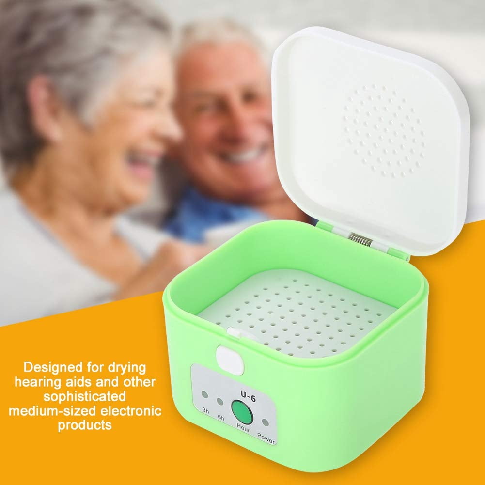 Portable Electric Dryer, Automatic Drying Dehumidifier For Hearing Aids, Easy To Carry And Operate With One Button Design