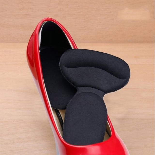 Parche de talón en forma de T, almohadilla de talón dos en uno de espuma, parche de talón antiabrasión, esponja, zapatos, ajuste antideslizante, talla de zapato, media talla