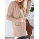thumbnail image 3 of Jersey tipo cárdigan PRETTYGARDEN para mujer, tejido trenzado, talla XL, 3 of 9