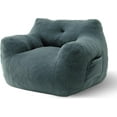 thumbnail image 3 of Bean Bag Chair, Adult Bean Bag Chair for Living Room, Big Beanbag Chair, Comfy Stuffed Beanbag Chair for Adults with Filling (Teddy Fabric in Green), 3 of 18