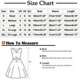 thumbnail image 3 of TAGOLD Womens Summer Dress,Women Casual Solid Splicing V-Neck 3/4 Sleeve Bandage Sequins A-line Dress, 3 of 7