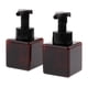 thumbnail image 2 of 2 botellas de bomba de espuma para champú corporal, 250 ml, cuadradas para baño, cocina marrón Yuyangstore Frasco cuadrado de la bomba, 2 of 8