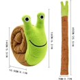 thumbnail image 3 of Juguete de peluche con chirrido para perros, caracoles olfateadores para mascotas, mordedores resistentes, molar tibetano, rompecabezas para gatos, comedero interactivo, accesorio, 3 of 6
