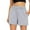 Grey, variant on Athletic Shorts For Women Casual Summer Drawstring Comfy Elastic High Waist Running With Pockets Pants