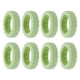 thumbnail image 1 of Unique Bargains Housse de Roues de Valise, Ensemble de 8 Housses en Silicone pour Roues de Bagage Cabine, Housses de Roues de Valise, Vert, 1 of 7