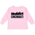 thumbnail image 3 of Inktastic Cincinnati Skyline Grunge Boys or Girls Long Sleeve Toddler T-Shirt, 3 of 5