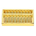 thumbnail image 1 of Chinese Ancient Abacus, Mini Brass Abacus 9 Gears Chinese Math Calculating Tool Educational Learning Gift For Kids Adult Collection 1.5in, 1 of 8