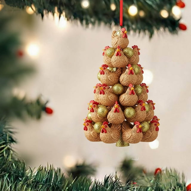 Ltdhehe Stacking Animal Hanging 2D Animal Shaped Decorations Winter Holiday Stacking Animals Pendant
