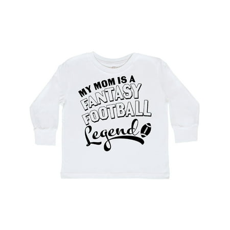 

Inktastic My Mom Is a Fantasy Football Legend Gift Toddler Boy or Toddler Girl Long Sleeve T-Shirt