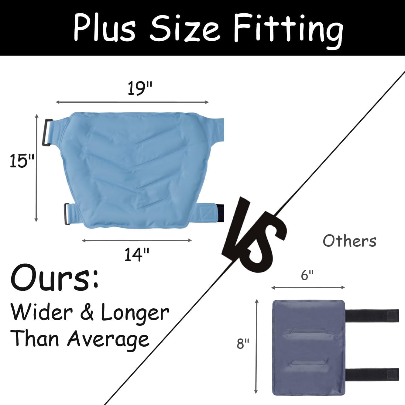 UTOURS Extra Large XXL Hip Replacement Recovery Aids, Plus Size Reusable Ice Bursitis Wrap for Inflammation & Swelling Relief, Post Hip Surgery Must Haves