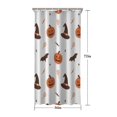 thumbnail image 5 of Halloween Pumpkins Witch Hats and Bats Shower Curtain 36"x72" ,Bathroom Decorative Shower Curtains Set with 12 Hooks,Modern Waterproof Washable Shower Curtain, 5 of 6