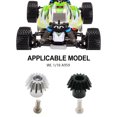 thumbnail image 3 of Ounissouiy RCGOFOLLOW 1 Uds engranaje endurecido de aleación de aluminio para 1/18 Rc Gear Wltoys A959 A979 A969 959B 969B 979B RC pieza de coche Kits de construcción modelo Negro, 3 of 6