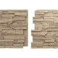 thumbnail image 4 of Ekena Millwork 48 5/8"W x 24 3/4"H x 1 1/4"D Cascade Stacked Stone, EverStone Faux Stone Siding Panel, Valley Spring, 4 of 9