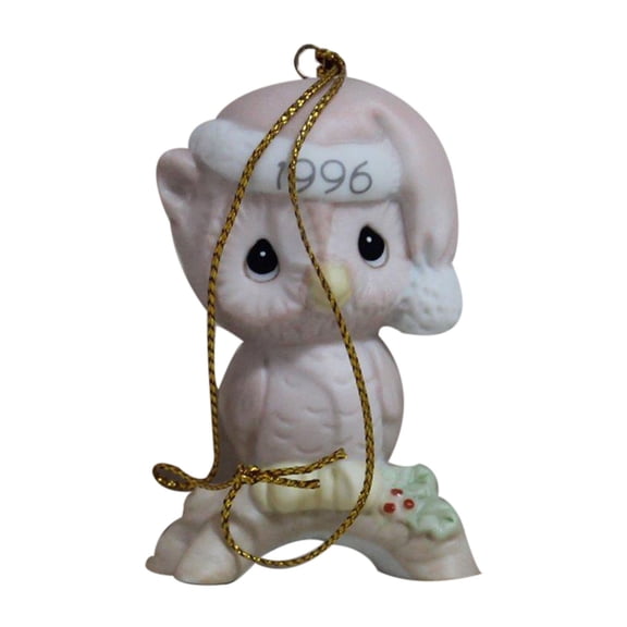 Precious Moments Ornament: 128708 Owl Be Home for Christmas (2.5") Dated