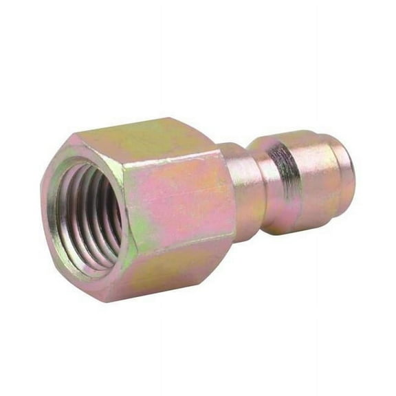 SurfaceMaxx 1035804 0.25 in. Female NPT x 0.25 in. Quick Connect Plug - 5500 PSI - Gold
