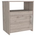 thumbnail image 1 of Atlin Designs Table de Chevet Moderne en Bois à 1 Étagère Gris Clair, 1 of 13