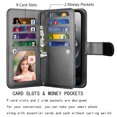 thumbnail image 2 of For Apple iphone 16e Case Wallet with Credit Card Holder for Women Men, Flip PU Leather Wallet Phone Case for iphone 16e 2025, Tekcoo Detachable Magnetic Kickstand Cover with Wrist Strap, Black, 2 of 7