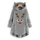 thumbnail image 5 of Suéter con estampado de orejas de gato para mujer, Jersey cálido de manga larga con botones, Tops informales de Navidad, talla grande, nueva moda, 5 of 5