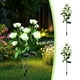 thumbnail image 1 of Fiudx Luces Solares de Flores, Lámparas Decorativas de Cinco Cabezales, Iluminación Exterior Resistente a La Intemperie, Diseño de Energía Solar de Bajo Consumo, Ideal para Jardines, Patios y Césped,, 1 of 6