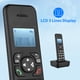 thumbnail image 3 of Teléfono inalámbrico D1002B Teléfono inalámbrico con contestador automático Identificador de llamadas / Llamada en espera Pantalla LCD con retroiluminación de 1,6 pulgadas Pantalla de 3 líneas Batería, 3 of 8
