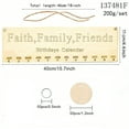 thumbnail image 3 of DIY Family Birthday Board Calendar -15.7x4.4 Inch Wooden Wall Plaque with Wooden Plaque,Rope,Wooden discs and Iron loops - Ideal as a Gift for Family,Friend for Personalized Home Decor, 3 of 7