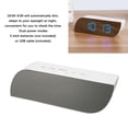 thumbnail image 4 of Digital Mirror Alarm Clock, White Dual Power Modes Multifunctional Mirror Alarm Clock  For Bedroom For Bedside, 4 of 8