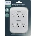 thumbnail image 3 of Philips 6-Outlet Surge Protector Tap, 900 Joules - SPP3461WA/37, 3 of 9
