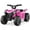 Pink, variant on Best Choice Products 6V Kids Ride-On 4-Wheeler Quad ATV Car w/ 1.8mph Max Speed, Treaded Tires - Red