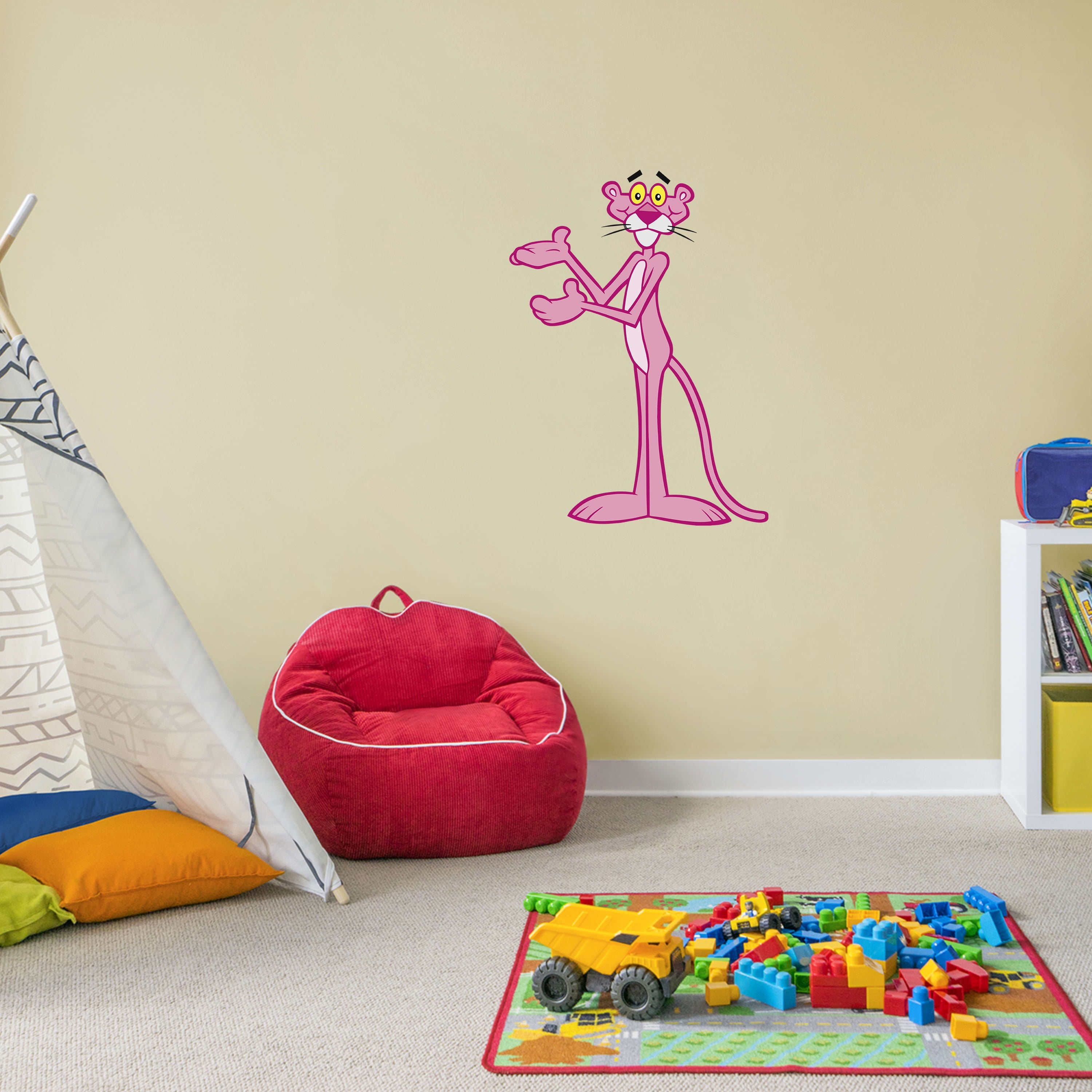 Pink Panther Cartoon Characters Wall Art Decal Vinyl Sticker Kids Bedroom  Infant Baby Room Durable Waterproof High Quality Sticker Decal Adhesive  Removable Waterproof Peel and Stick Design 40x20 inch 