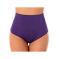 thumbnail image 3 of Haitryli Womens Yoga Shorts Hot Pants Butt Lifting Shorts Leggings High Waist Rave Party Dance Shorts Purple M, 3 of 7