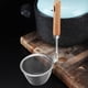 thumbnail image 4 of Cuchara de pesca con mango de madera de Meuva, de acero inoxidable, con fugas de red, para olla caliente, colador, cuchara para pescar fideos fritos, cuchara para pescar, anzuelo Malatang, cuchara, 4 of 6