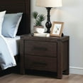 thumbnail image 2 of Tcbosik 2-Drawer Wooden Nightstand in Espresso Finish, Vintage Bedside Table for Bedroom, Living Room - 24"L x 16"W x 23"H, 2 of 9