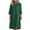 Olive Green, variant on Summer Dresses for Women 2025, Fashion Women's Summer Casual Round Neck 3/4 Sleeve Solid Beach Sundresses Pockets Dress(Army Green,L)