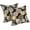 Black Yellow Crosby, variant on 2 Pack Outdoor Pillow Covers ONLY 18x18 Inch, Water-Repellent Square Decorative Cushion Covers for Patio Furniture, Garden, Sofa, Herringbone Black White