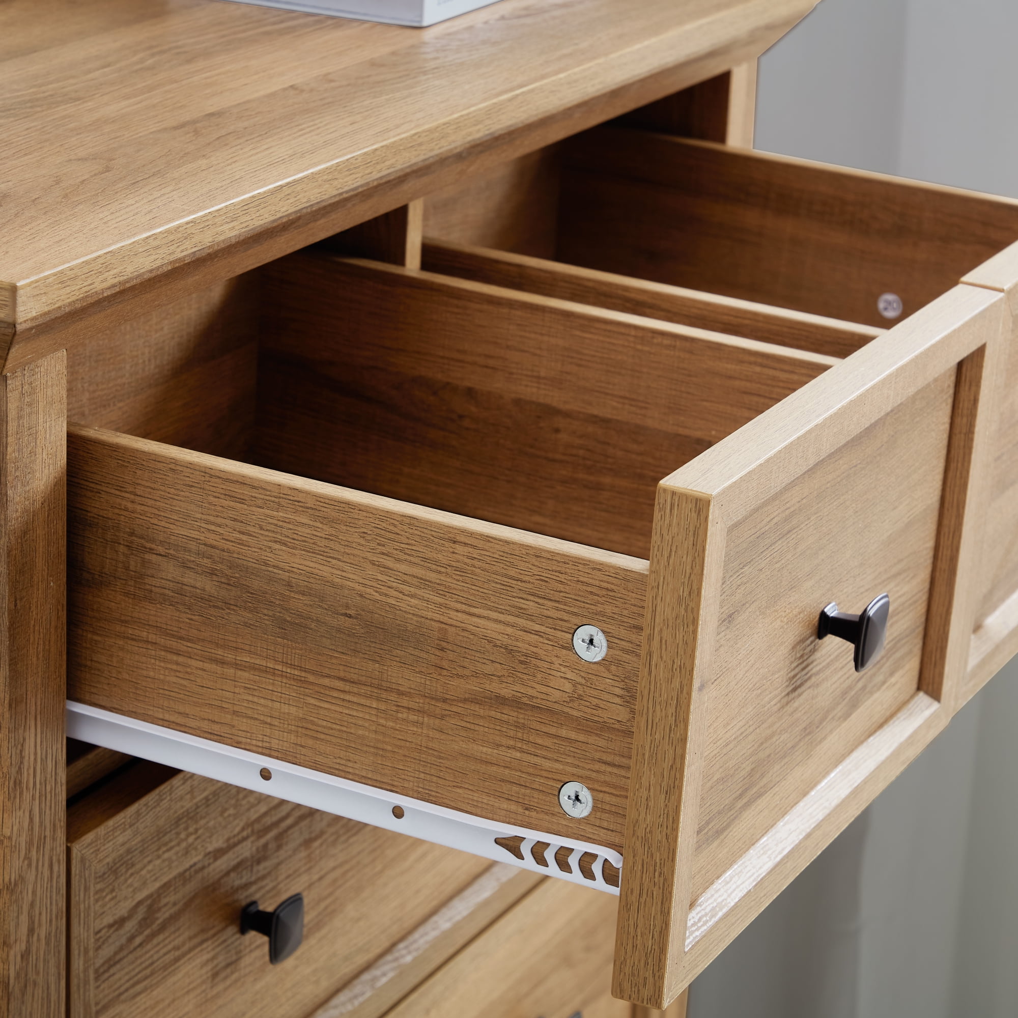Leumius 6 Drawer Dresser for Bedroom,Tall Chest of Drawers Closet Organizers Storage Clothes,Storage Cabine for Living Room,Entryway,Oak