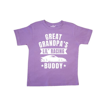 

Inktastic Great Grandpas Lil Racing Buddy Gift Toddler Boy or Toddler Girl T-Shirt