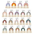 thumbnail image 2 of Porte-clés Arc-en-Ciel Tissé Mignon Boho Fait Main pour École Sac à Main, 2 of 5